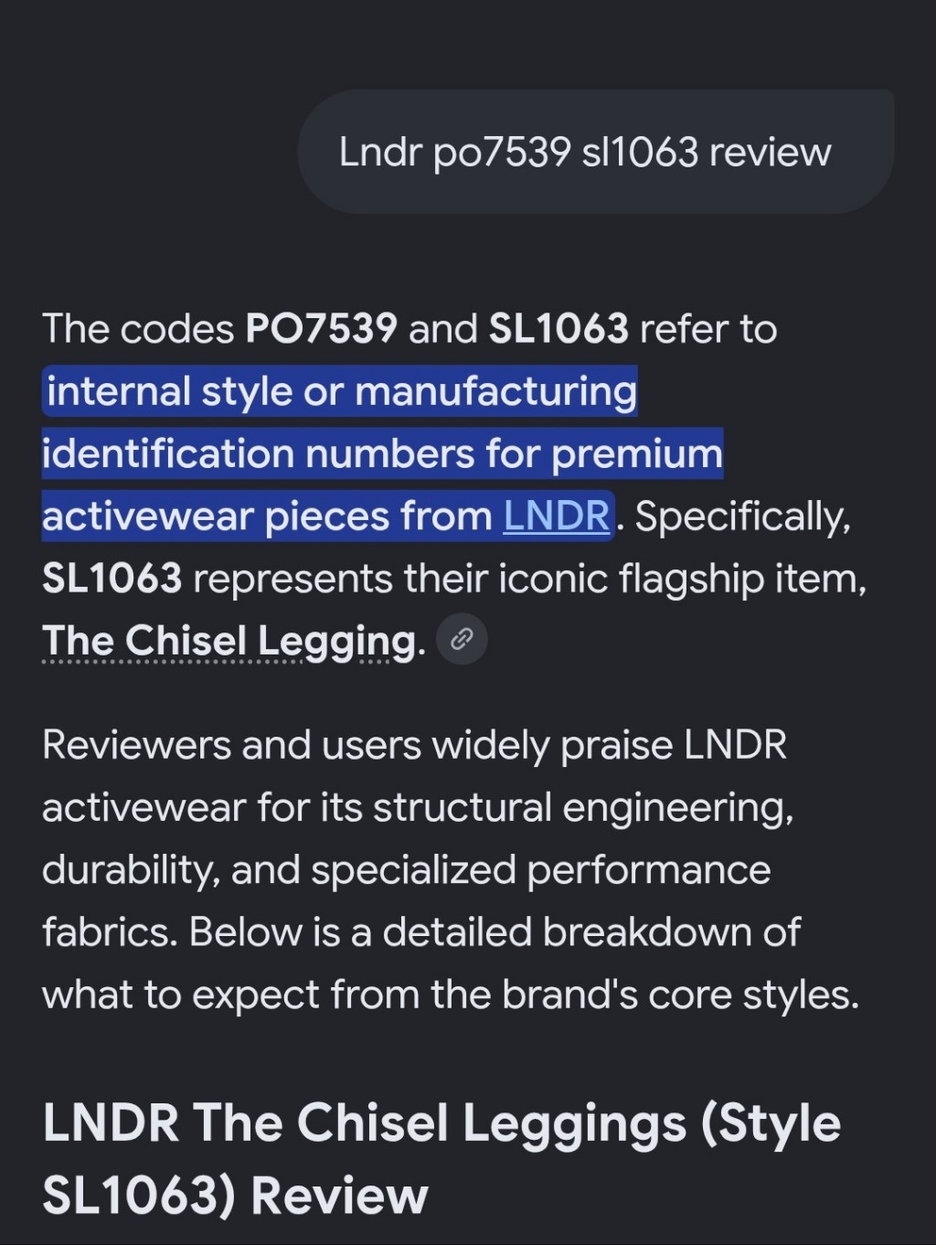 Nwt Lndr Black Streamline 7/8 Performance Pants - L/Xl — image 5 of 8